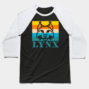 Lynx Lover Cat Vintage Retro Gift Baseball T-Shirt